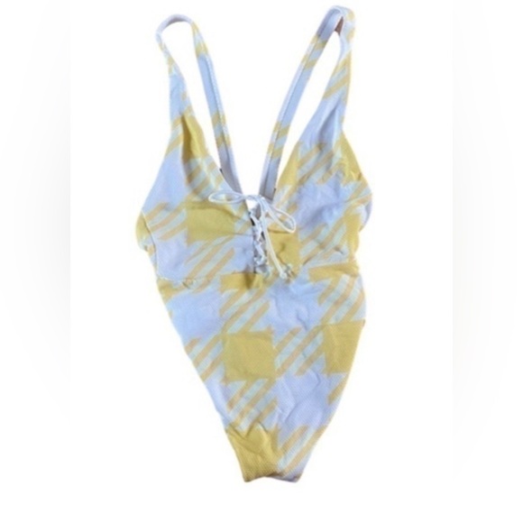 Onia White and Yellow one piece swimsuit -XS - Picture 4 of 6